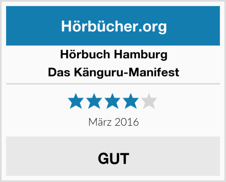 Hörbuch Hamburg Das Känguru-Manifest Test